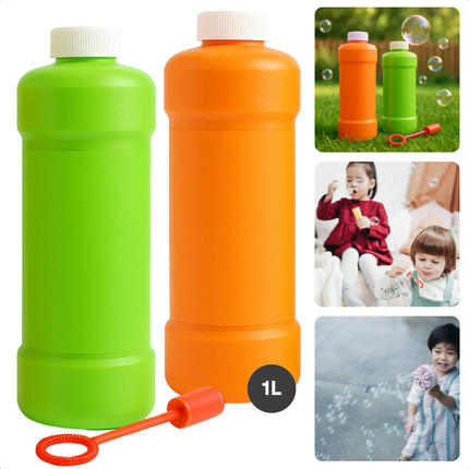 Cheqo® Bellenblaas Navulling 1000 ml - Bellenblaas Vloeistof - Ook voor Bellenblaasmachines - 1 Liter