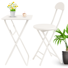 Cheqo® Universele Tafel Set met Stoel - Bureau - Eettafel - Kindertafel - Klaptafel Met Stoel - Ideaal voor Kinderen - Kinderkamer - MDF - Wit
