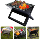 Cheqo® Opvouwbare Barbecue - Inklapbaar - Ideaal voor Camping, Strand & Park - 45x35x30cm - 2.7kg - Roostertang - Gemakkelijk Te Transporteren & Op Te Bergen - BBQ BBQ