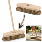 Cheqo® Luiwagen - Schrobbezem - Schrobborstel - Schrobber - Luiwagen Borstel - Schrobbeze - Schrobborstel Zonder Steel - Houten Luiwagen - Houten Schrobborstel - Bruine Luiwagen - Vloer Schrobborstel