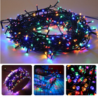 Cheqo® Kerstverlichting - Kerstboomverlichting - Kerstlampjes - Sfeerverlichting - LED Verlichting - Voor Binnen en Buiten - Tuinverlichting - Feestverlichting - Buitenverlichting - 9M - Multicolor - 120 LED - 8 Lichtfuncties - Timer - Netstroom Kerstboomverlichting