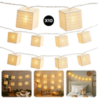 Cheqo® Lichtslinger Met LEDs - Decoratieve Verlichting op Batterij - Lichtslinger - Lange Levensduur Verlichting - Sfeerverlichting Binnen - Woonkamer Decoratie - Slaapkamer Verlichting - Kantoor Sfeerlicht