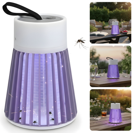 Cheqo® Muggenlamp - Insectenlamp - Vliegenlamp - Muggenvanger - Vliegenvanger - Elektrische Muggenlamp - Elektrische Insectenlamp - Uv Muggenlamp - Uv Insectenlamp - Elektrische Insectendoder - Insectenbestrijder - Oplaadbare Muggenlamp
