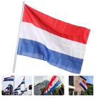 Cheqo® Nederlandse Vlag - Rood Wit Blauw - Ideaal voor Koningsdag en Bevrijdingsdag - Hollandse Vlag - Dutch Flag