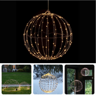 Cheqo® LED Lichtbal 60 cm - Lichtbol - Sfeerverlichting Binnen & Buiten - Kerstverlichting - Kerstbal Verlicht - Automatische Timer - Energiezuinig