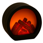 Cheqo® LED Sfeerhaard - Decoratieve LED Openhaard - LED Haard Elektrisch - Kunststof - USB - Rond