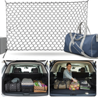 Cheqo® Bagagenet Auto - Kofferbaknet - Bagagenet - Veiligheidsnet Auto - Autonet - Cargo Net Auto - Opbergnet Auto - Elastisch Bagagenet - Universeel Bagagenet Auto