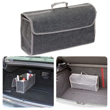 Cheqo® Duurzame Opvouwbare Auto Organizer - 16,8L - Trunkliner Materiaal - Gereedschap Opbergen in Auto - Opbergtas voor Kofferbak Auto & Fiets