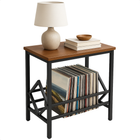Cheqo® LP Opbergsysteem - Bijzet Tafel - Vinyl Houder - Platenrek - Platenhouder - Bijzettafel - Platenkast - Platenstandaard LP Rek - Platenspeler Meubel - Metaal MDF
