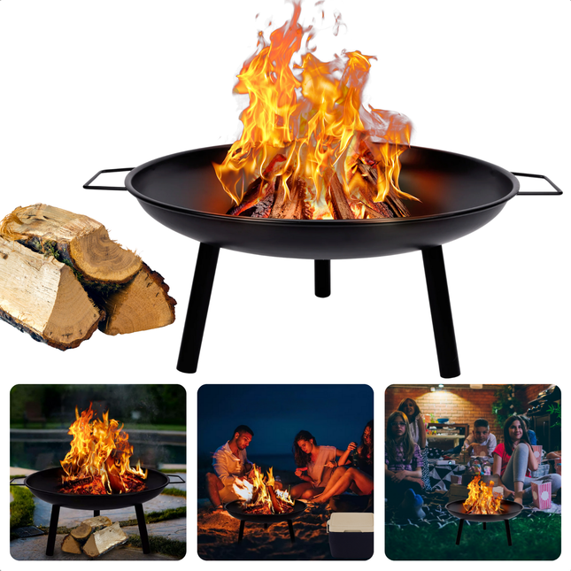 Cheqo® Vuurschaal - Vuurkorf - Terrashaard - Terrasverwarmer Staal - Voor Tuin en Terras