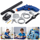 Cheqo® Politie Verkleedset - Politie Verkleed Accessoires - Politie Speelset - Politie Accessoires Set - Politiepet met Accessoires - Walkietalkie Speelgoed - Speelgoed Handboeien - Politie Set Kinderen