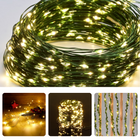 Cheqo® Kerstverlichting - Kerstboomverlichting - Kerstlampjes - Sfeerverlichting - LED Verlichting - Voor Binnen en Buiten - Tuinverlichting - Feestverlichting - Lichtsnoer - Soft Wire - 400 LED's - 12 Meter - Warm Wit Kerstboomverlichting