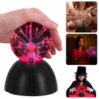 Cheqo® Plasma Bol - Plasmabol Lamp - Plasmabal - Discolamp - Plasma Effect - Zwart