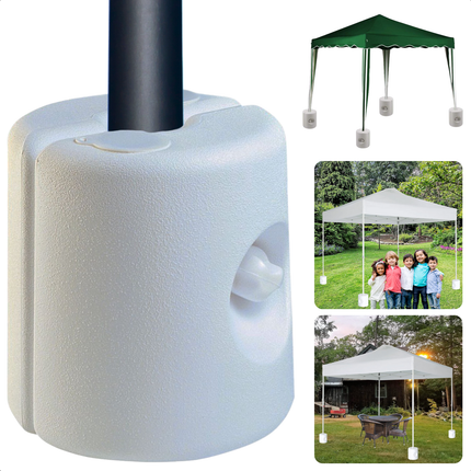 Cheqo® Gewicht voor Partytent en Paviljoen - Vulbare Voet voor Partytent - Weerbestendige Verzwaarde Basis - Kunststof