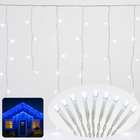 Cheqo® Ijspegel Verlichting - Ijspegelverlichting Buiten - Kerstverlichting Buiten - 180 LED - Wit Licht - Koelwit - Transparant Snoer - 6 Meter Lengte - 3 Meter Aansluitsnoer - IP44 Adapter - Geschikt voor Buiten - 8 Lichtfuncties met Timer