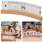 Cheqo® Houten Kaartenhouder - Kaarthouder - Speelkaarthouder - Kaarthouders - Ideaal voor Spelkaarten - Handige Houten Houder