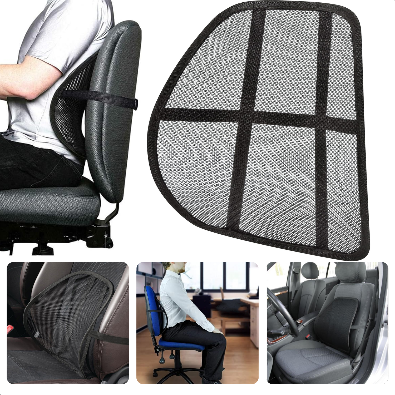 Lendenkussen - Dreamer Car Mini Ondersteunend Stoelkussen Lendenkussen Ontwerp voor verlichting van pijn in de onderrug, Memory Foam Rugsteun (3-pack Lendenkussen - Dreamer Car Mini Ondersteunend Stoelkussen Lendenkussen Ontwerp voor verlichting van pijn in de onderrug, Memory Foam Rugsteun (3-pack