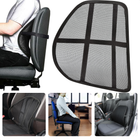 Cheqo® Ergonomische Rugsteun - Ruggensteun - Rugkussen - Lendekussen - Ademend Polyester - Rugsteun Voor Auto en Kantoor