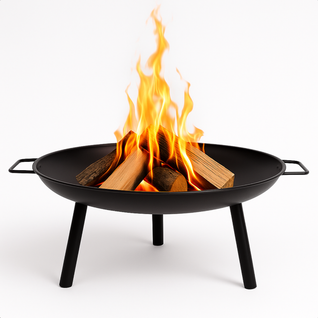 Cheqo® Vuurschaal - Vuurkorf Staal - Sfeerhaard - Tuinhaard - Tuinkachel - Terrasverwarmer Buiten - Zwart Staal