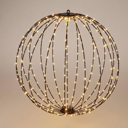 Lichtbol 400 Led - Metaal - 60 Cm - Met Timer - Warm Wit