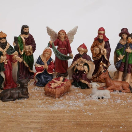 Kerststal Figuren - 11 Stuks - 10 Cm