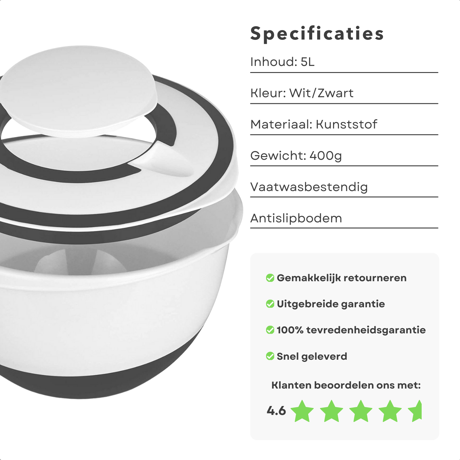 Kookset 5-delig BK Premium met afgietsysteem | van 't Ende Kookset 5-delig BK Premium met afgietsysteem | van 't Ende