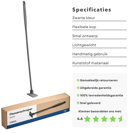 Cheqo® Flessenlikker - Flessenschraper - Pottenlikker - Pannenlikker - Flessentrekker - Flessen Schraper - Potten Schraper - Flessenschraper voor Flessen - Flessenschraper voor Potten