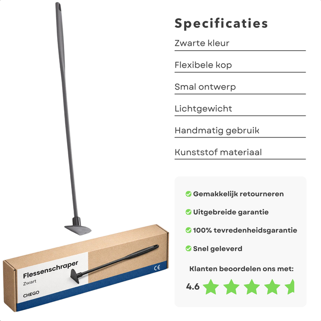 Cheqo® Flessenlikker - Flessenschraper - Pottenlikker - Pannenlikker - Flessentrekker - Flessen Schraper - Potten Schraper - Flessenschraper voor Flessen - Flessenschraper voor Potten