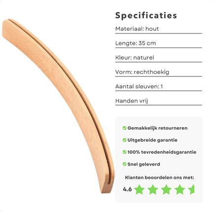 Cheqo® Houten Kaartenhouder - Kaarthouder - Speelkaarthouder - Kaarthouders - Ideaal voor Spelkaarten - Handige Houten Houder