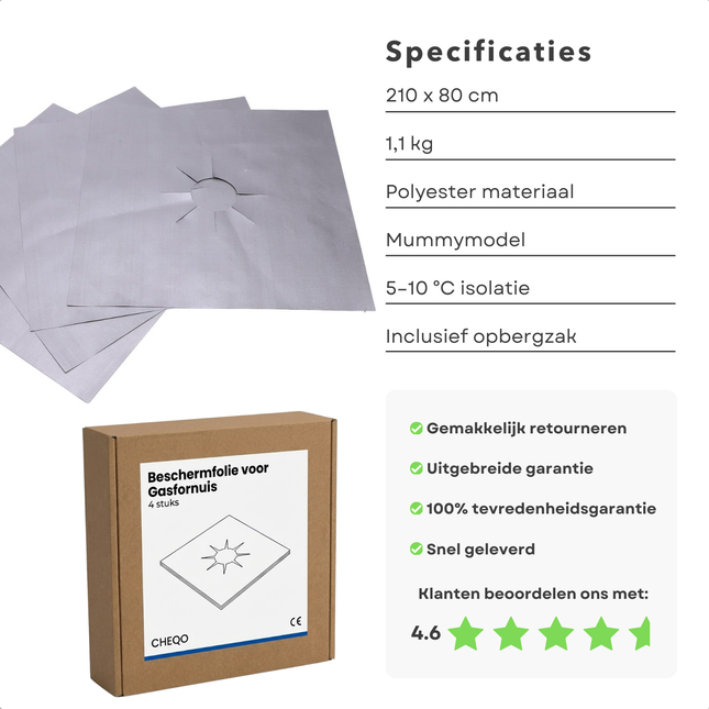 Cheqo® Gasfornuis Beschermfolie - Gasfornuis Beschermers - Beschermfolie Gasfornuis - Fornuis Beschermer - Fornuisbescherming - Gaskookplaat Beschermfolie - Gaskookplaat Beschermer - Kookplaat Beschermfolie