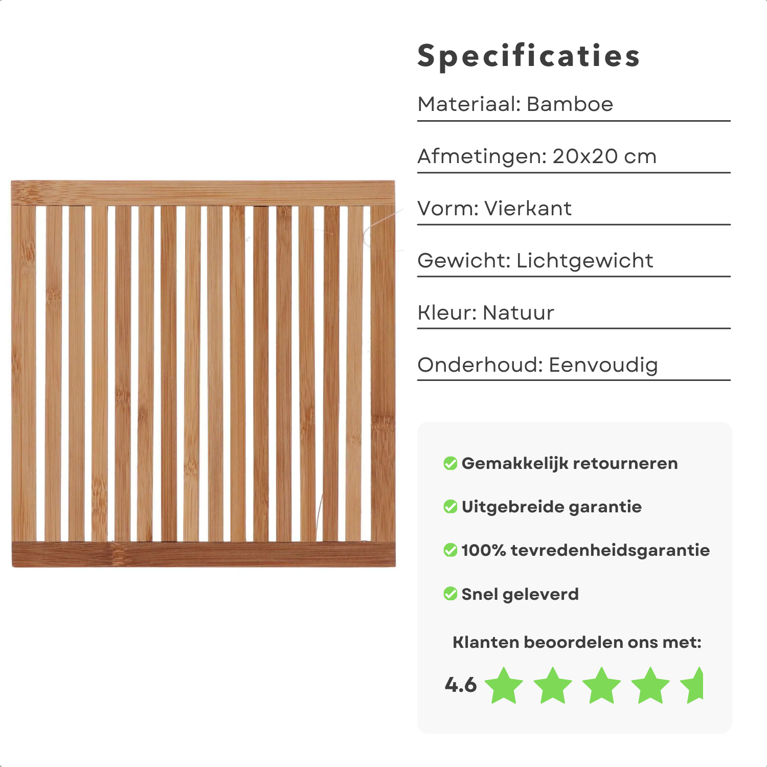 Bamboe com-four Onderzetters kopen? | Laagste prijs Bamboe com-four Onderzetters kopen? | Laagste prijs