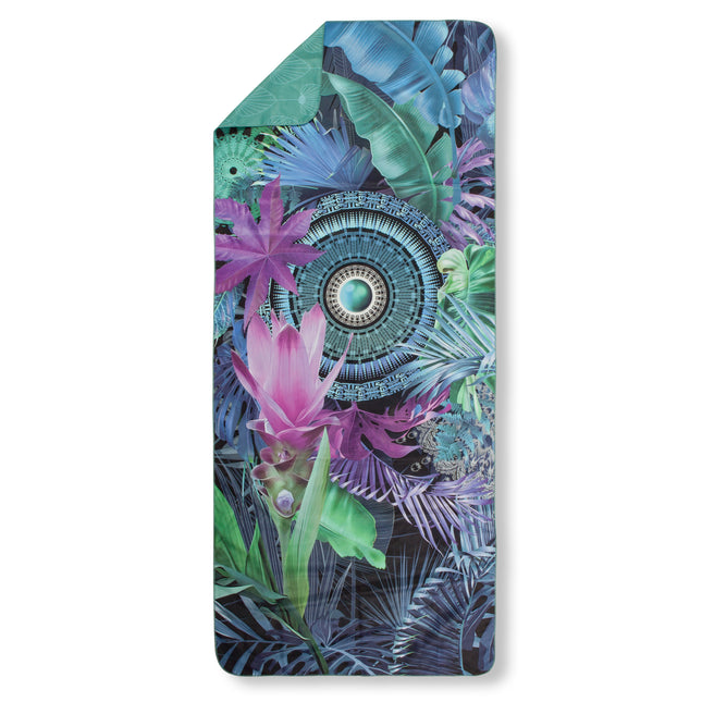 Tropisch Strandlaken 75x180 cm - Mandala en Bladeren Print - Multi - Polyvelvet - Voor Sport & Reizen