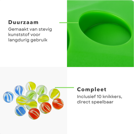 Cheqo® Knikkerpot - Knikkerpot Met Knikkers - Grote Knikkerpot - Meerdere Openingen - Uitdagend Knikkerspel - Willekeurige Uitvoering - Knikker Speelgoed - 10 Knikkers Inbegrepen - Knikkerset - Knikkeren - Knikker Pot