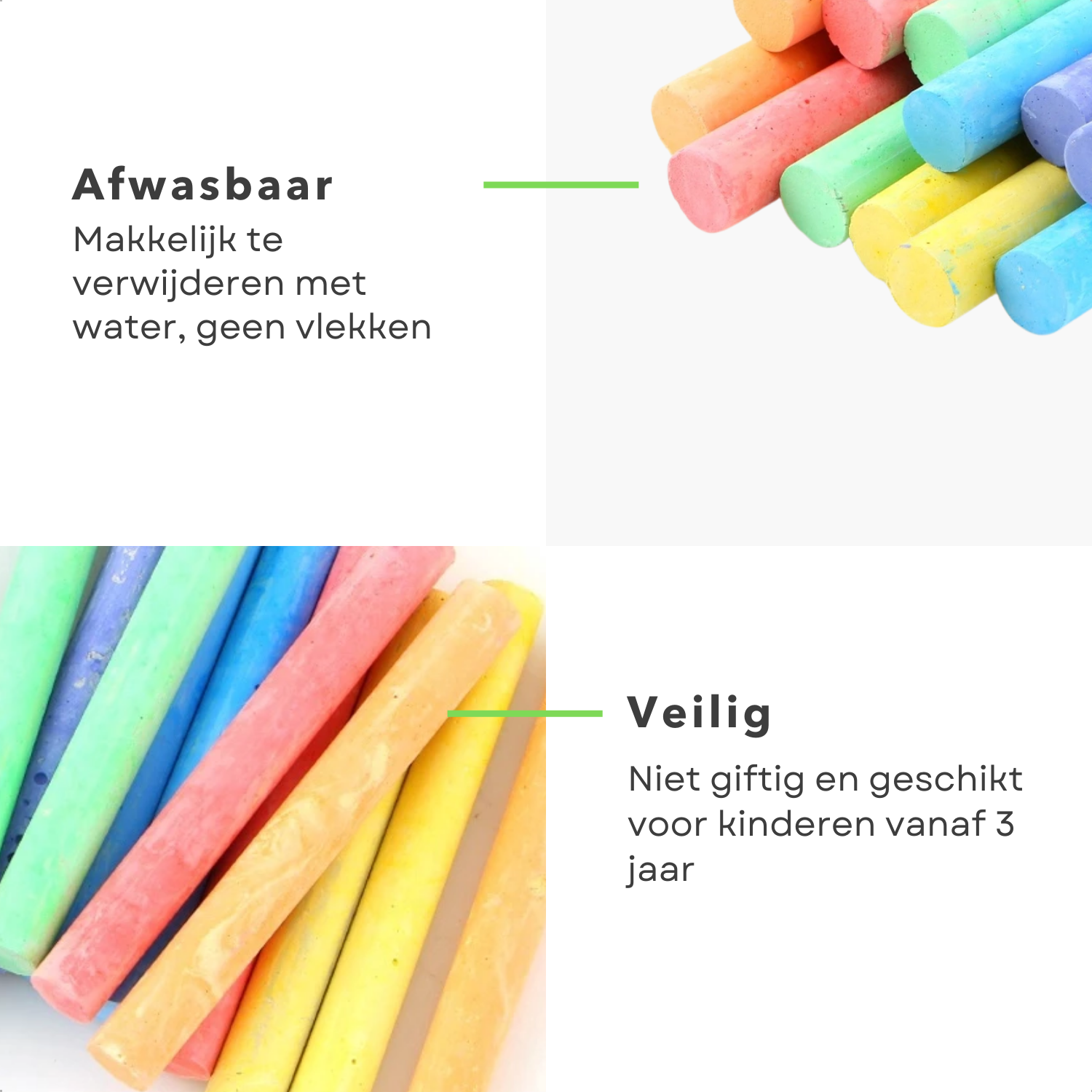 APLI Kids Stoepkrijt Wit XXL | Kids Made APLI Kids Stoepkrijt Wit XXL | Kids Made