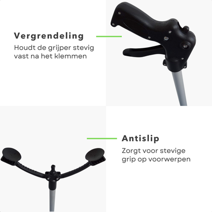 Cheqo® Grijper Met Vergrendeling - Grijptang - Grijparm - Grijphulp - 87 cm - Hulpgrijper - Antislip & Draaibare Arm