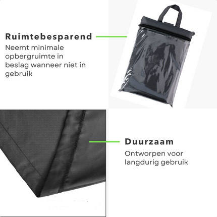 Cheqo® XL Waterdichte Tuinsethoes - Beschermhoes voor Tuinmeubelen - Trekkoord - 210x210x90cm - Afdekhoes - Beschermhoes Tuinset - Tuinsetbescherming - Waterdicht - UV Bestendig - Extra Sterk tuinmeubelhoezen