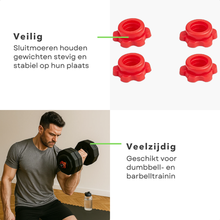 Cheqo® Verstelbare Dumbbell Set - Halterset Gewichten - Dumbbells En Halterstang - Fitness Gewichten - Krachttraining Thuis - Multifunctionele Gewichten Set - Dumbbell Set 19 Stuks - Barbell Maken - Gewichten Van 1,25 Tot 2 kg