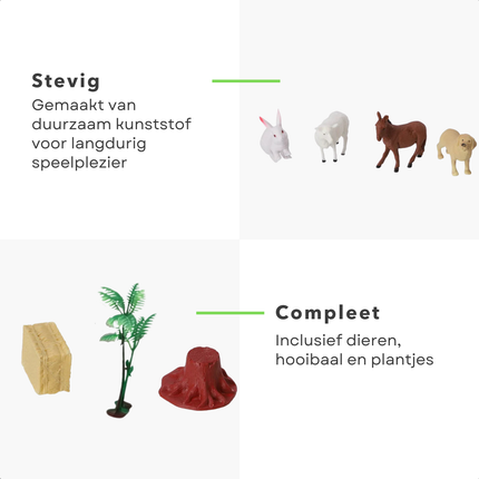 Cheqo® Boerderijdieren Set - Boerderijdieren Speelgoed - Boerderij Dieren Set - Boerderij Dieren Speelgoed - Speelgoed Boerderijdieren - Dieren Speelset - Boerderij Speelset - Boerderij Speelgoed Set - Boerderijdieren Figuren