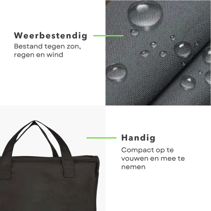 Cheqo® Schaduwdoek Driehoek - Schaduwnet - Zonwering - Zonnezeil - Luifel - Waterafstotend - 3.6 M - Polyester UV-bescherming - Grijs