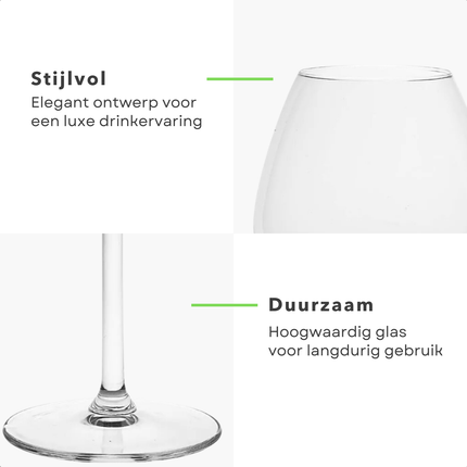 Cheqo® Gin Tonic Glazen Set - Cocktailglas Set - Cocktail Glazen - 730ml - Luxe Cocktailglazen - Set van 4 - Glas