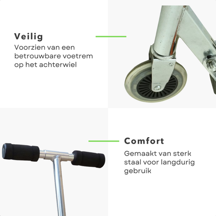 Cheqo® Aluminium Step Zwart - Kinderstep - Inklapbaar en Verstelbaar - Voor Kinderen en Volwassenen - Max 50 kg