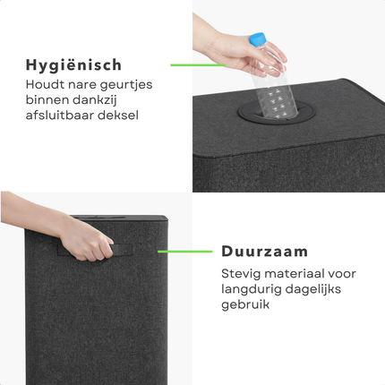 Cheqo® Statiegeld Container - Statiegeld Prullenbak - Statiegeld Flessenbak - Flessenverzamelaar - Flessenprullenbak - Flessenmand - Flessenhouder - Statiegeldflessenhouder - Lege Flessen Bak - Lege Flessen Houder