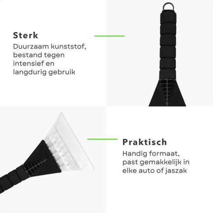 Cheqo® Ijskrabber - Ijs Krabber - Verschillende Kleuren - Auto Accessoires - Winter Benodigdheden - Ruiten Krabben - Anti-Ijs - Sneeuw Verwijderen - Winterklaar - Auto Onderhoud - Koudebestendig Praktische Tool