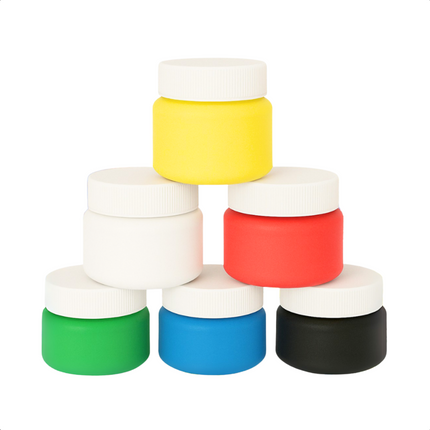 Cheqo® Vingerverf Set - Vinger Verf - Vingerverven - Kindvriendelijk - Afwasbare Verf - Uitwasbaar - 6 Stuks - Creatief Speelgoed