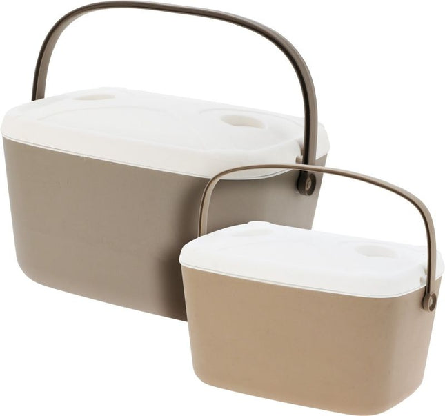 Koelboxen Set - Taupe - 30 En 15 Liter