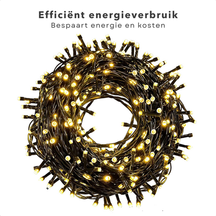 Cheqo® Kerstverlichting - Kerstboomverlichting - Kerstlampjes - 800 LED - 16M - Voor Binnen en Buiten - Timer - Warm Wit - 8 Lichtfuncties - Lang Snoer - Clusterverlichting - Sfeerverlichting - Feestverlichting Kerstboomverlichting