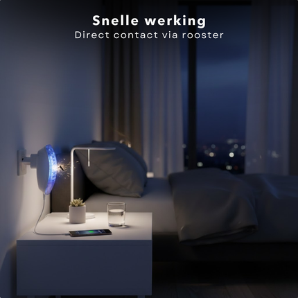 Cheqo® Insectenkiller - Insectendoder - Insectenlamp - Vliegenlamp - Vliegenvanger Elektrisch - Muggenlamp - Muggenvanger - Muggenstekker - Insectenverdelger - Elektrische Insectendoder - UV Insectenlamp
