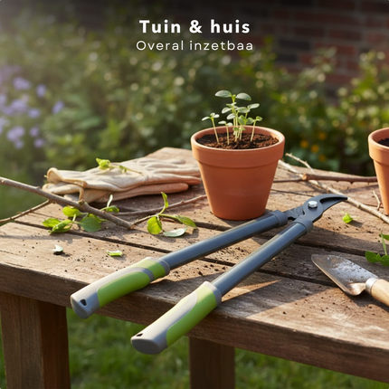 Cheqo® Snoeischaar - Tuinsnoeischaar - Takkenschaar - Tuinschaar - Snoeischaar Tuin - Snoeischaar Takken - Snoeischaar Struiken - Snoeischaar Heg - Snoeischaar Groen