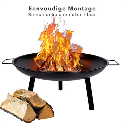 Cheqo® Vuurschaal - Vuurkorf - Terrashaard - Terrasverwarmer Staal - Voor Tuin en Terras