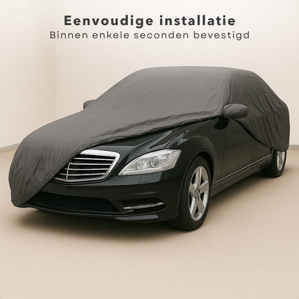 Cheqo® Autohoes XL - Beschermhoes Auto - Autobeschermhoes - Auto Hoes - Beschermhoes voor Auto - Waterdicht - Bescherming Grijs - Universeel